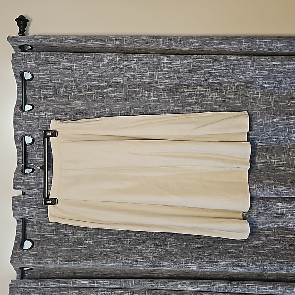 Linen Khaki skirt